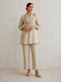 Kaveri - Off White Essentials Scarf Co-Ord Set