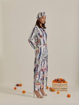 Chrkha - Bloom Navy Blue Co-Ords