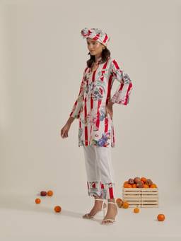 Chrkha - Bloom Red Co-Ord Set