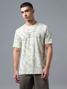 Technosport - Men Printed Slim Fit Round Neck Sports T-shirt