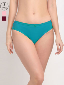 AOBA - Panty Women Assorted Basic Briefs (Pack of 3)