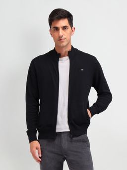 Arrow - Sports Black Solid Regular Fit Jacket