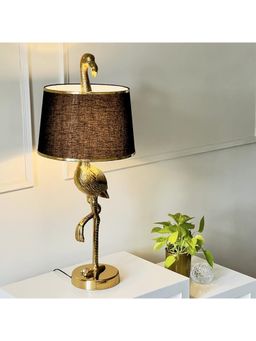 CasaGold - Antique Brass Finish Metal | Design Flamingo | Table Lamp