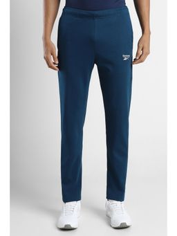 Reebok - Men Blue Mid-Rise Track Pants