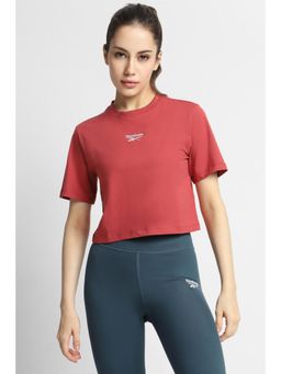Reebok - Women Red All Day Active T-Shirt