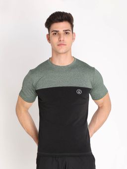 CHKOKKO - Men Gym Regular Fit Sports T-shirt - Green