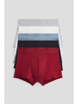 H&M - Boys Blue 5-Pack Cotton Trunks
