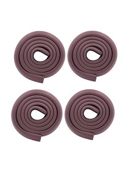 Safe-O-Kid - 4 pcs 2 Meter Baby Edge Guard Protector with 3M Adhesive for Babies, Brown (0-36 Months)