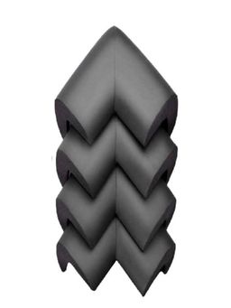 Safe-O-Kid - 4 pcs Furniture Corner Guards for Baby Safety, Black (0-36 Months)