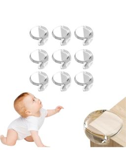 Safe-O-Kid - 10 pcs 10 Ball Shaped Corner Guards Ball Shaped Corner Guards, Transparent (0-36 Months)