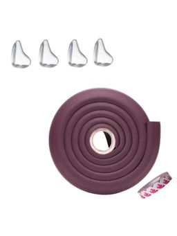 Safe-O-Kid - 2 Meter Tear Drop Baby Edge Guard Protector for Babies, Brown (0-36 Months)