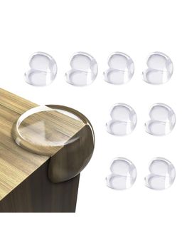 Safe-O-Kid - 8 pcs Furniture Corner Guards for Baby Safety, Transparent (0-36 Months)