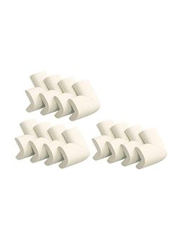 Safe-O-Kid - 12 pcs Furniture Corner Guards for Baby Safety, Cream (0-36 Months)