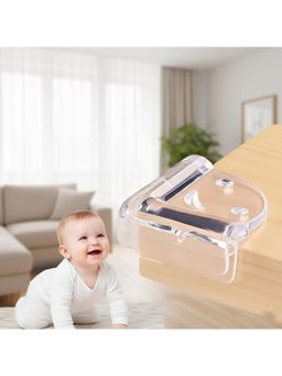 Safe-O-Kid - 16 pcs Smiley Furniture Corner Guards for Baby Safety, Transparent (0-36 Months)