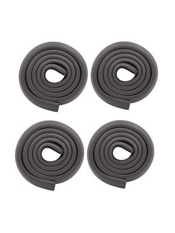 Safe-O-Kid - 4 pcs 2 Meter Baby Edge Guard Protector with 3M Adhesive for Babies, Black (0-36 Months)