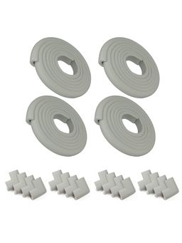 Safe-O-Kid - 2 Meter L-Shaped Baby Edge Guard Protector for Babies, Grey (0-36 Months)