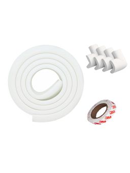 Safe-O-Kid - 2 Meter Baby Edge Guard Protector with 3M Adhesive for Babies, White (0-36 Months)
