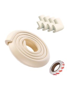 Safe-O-Kid - 2 Meter Baby Edge Guard Protector with 3M Adhesive for Babies, Cream (0-36 Months)