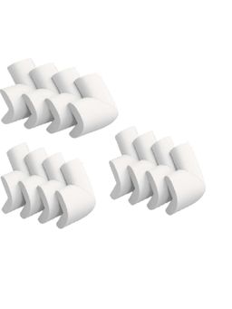 Safe-O-Kid - 12 pcs Furniture Corner Guards for Baby Safety, White (0-36 Months)