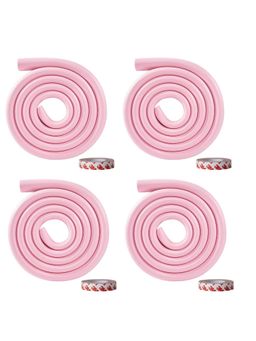 Safe-O-Kid - 4 pcs 2 Meter Baby Edge Guard Protector with 3M Adhesive for Babies, Pink (0-36 Months)