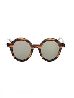 OAMC - Brown Tortoise Round Sunglasses