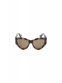Valentino Garavani - Brown Havana Cat Eye Sunglasses