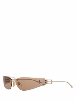 Balenciaga - Golden Gossip Shield Sunglasses