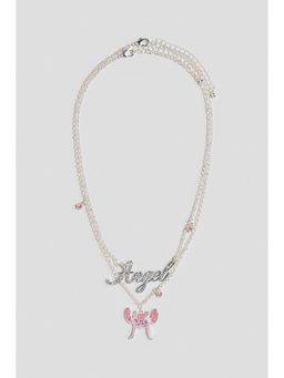 H&M - Girls Silver-Coloured 2-Pack Pendant Necklaces