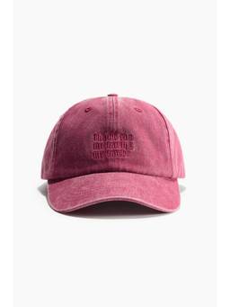 H&M - Men Pink Cotton Twill Cap