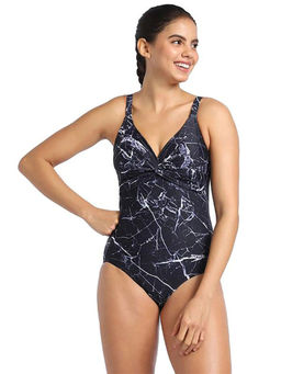 Speedo - Women Black Nylon Swim Suit