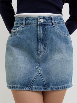 Pomelo - Denim Skirt - Light Blue