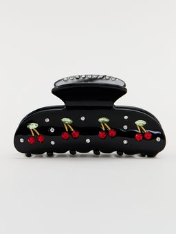 Pomelo - Cherry Delight Hair Claw - Black