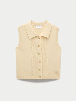 Pomelo - Cable Knit Top - Yellow