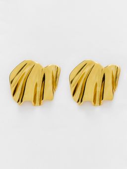 Pomelo - Wavy Earrings - Gold