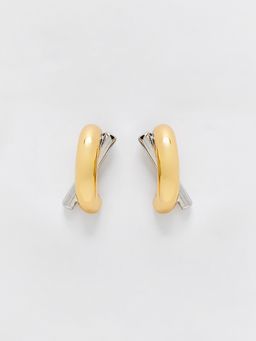 Pomelo - Twist Duo Earrings - Gold/Silver