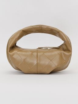 Pomelo - Woven Rounded Bag - Brown