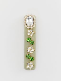 Pomelo - Gem Petal Barrette - Green