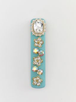 Pomelo - Gem Petal Barrette - Blue