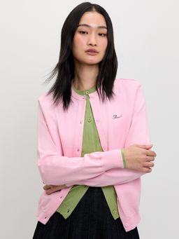 Pomelo - Layered Cardigan - Pink