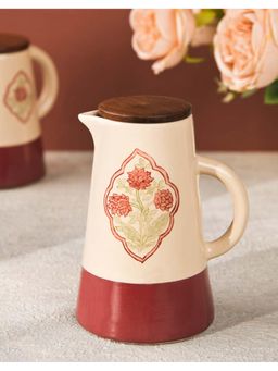 Fabindia - Beige Mitwa Painted Ceramic Water Jug