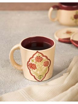 Fabindia - Beige Mitwa Painted Ceramic Mug
