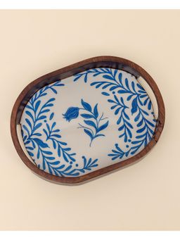 Lovedwell - Frosted Oval Wooden Tray
