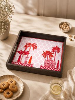 The Pitara Project - Tray Wooden - Palm Royale - (M)