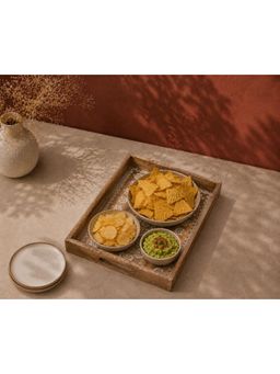 The Pitara Project - Tray Wooden - Gulmohar - (L)
