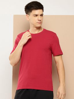 Alcis - Men Red Cotton Lycra Tee