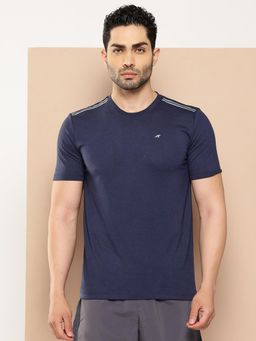 Alcis - Men Navy Blue Light Solid Tee