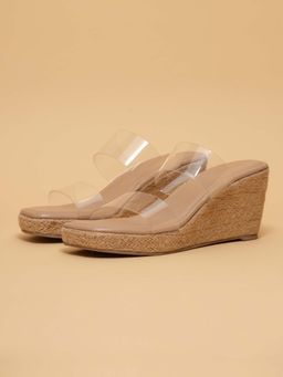 ERIDANI - Elysa Transparent Wedge Sandals