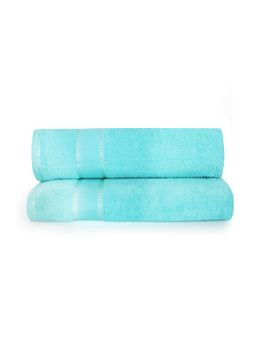 Layers - Everfresh 100% Cotton 380 GSM Bath Towel Aqua (Pack of 2)