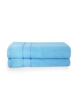 Layers - Everfresh 100% Cotton 380 GSM Bath Towel Crystal Seas (Pack of 2)