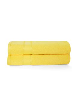 Layers - Everfresh 100% Cotton 380 GSM Bath Towel Lemonade (Pack of 2)